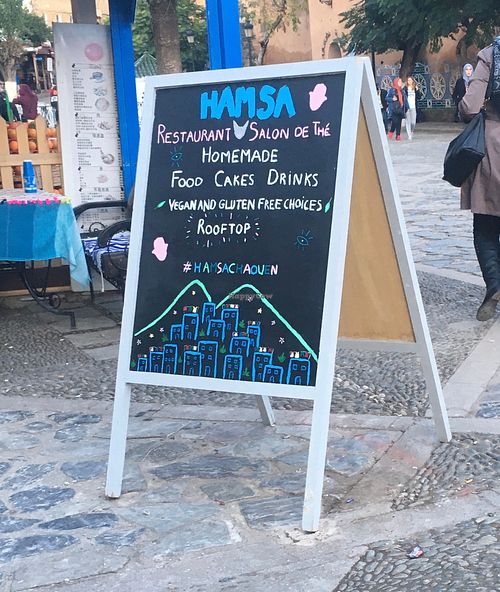 Sign at Hamsa in Chefchaouen