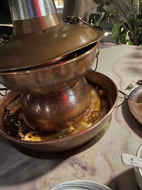   at Yangege 焱格格蔬食料理火锅 in Shanghai