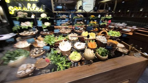 Mushrooms for the hotpot at Yangege 焱格格蔬食料理火锅 in Shanghai