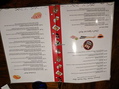Menu pages at Little Tokyo in Galena