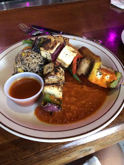Tofu kebab at Sunset House in George Town