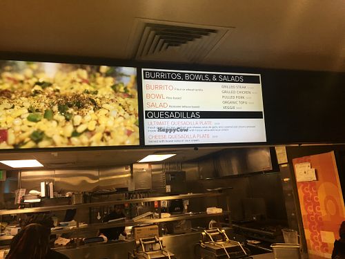 Menu at Currito in Aberdeen
