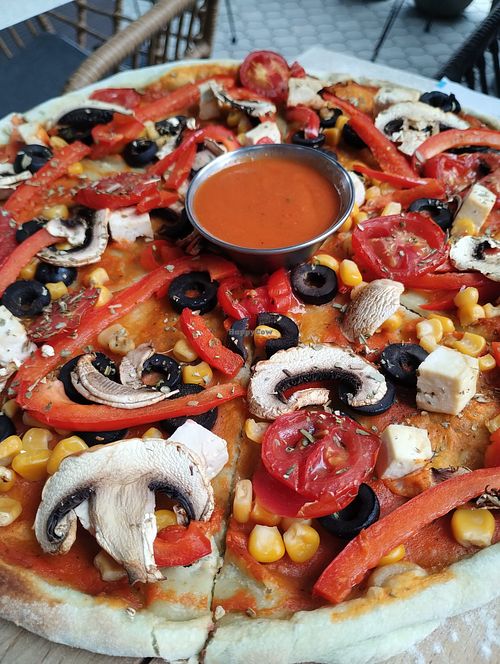 Pizza at Garun in Yerevan