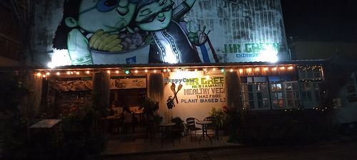 Outside at Mr Green in Chiang Mai