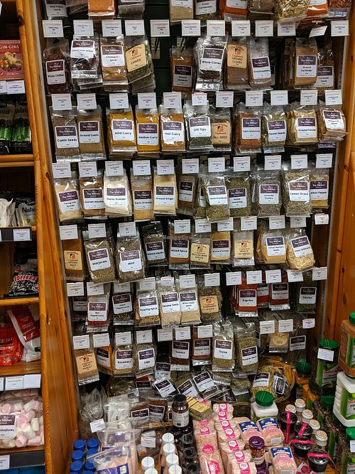 spices at The Kitchen Cupboard in Jersey