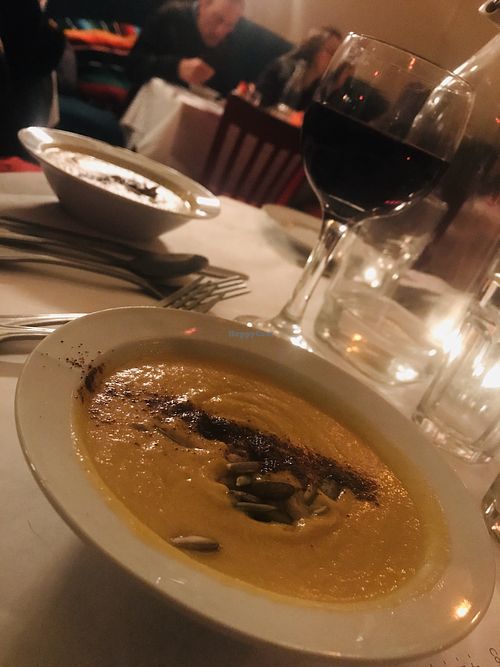 Butternut soup at Peña Pachamama in San Francisco