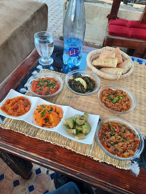 Dips   at Le Peroke Cafe in Fes