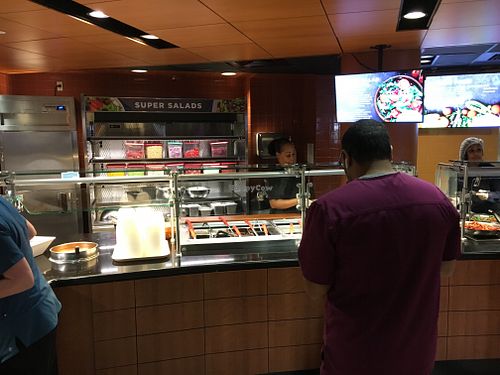 Salad stations at Lakeside Cafe in Orlando