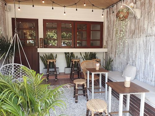 Outside at Cafe Coco Hut in Chiang Mai