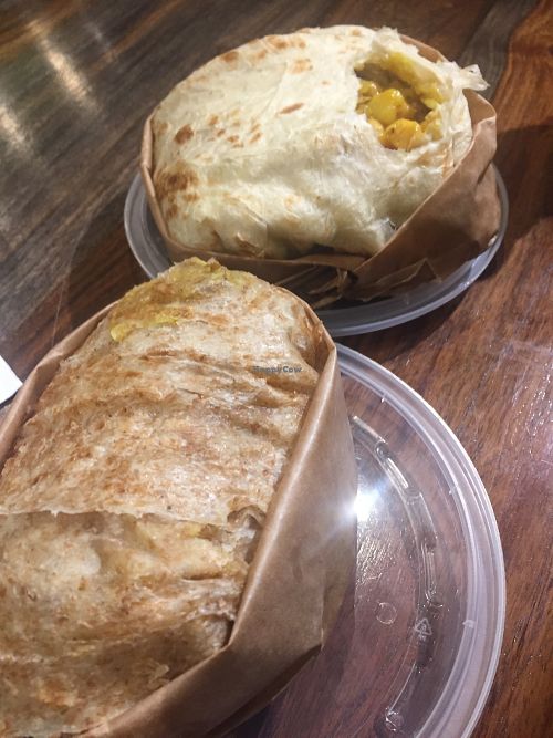 Roti at One Love Vegetarian in Toronto