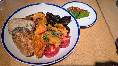 Vegan Monka full breakfast (extra avocado) at Monka in Torun