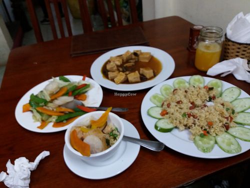 These are some typical dishes available. Try this place, support 100% vegan eateries  . at Hà Thành in Hanoi