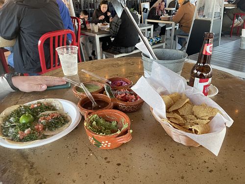   at Taqueria el Milagro in Terlingua