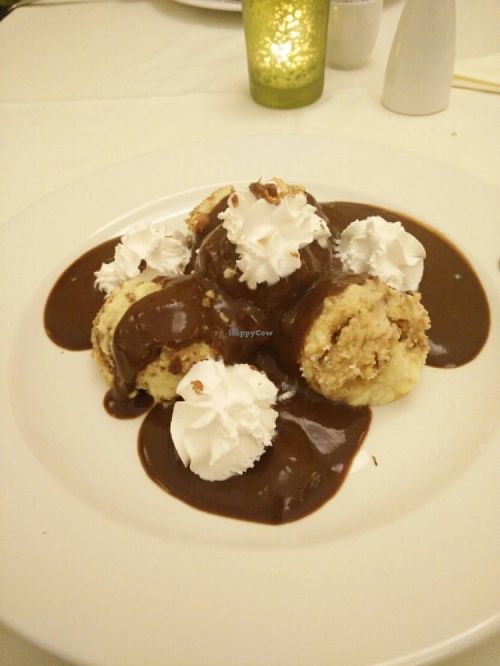 Somló Sponge Cake at Napfényes Restaurant & Confectionery in Budapest