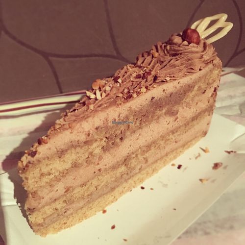 'Snickers' cake at Napfényes Restaurant & Confectionery in Budapest