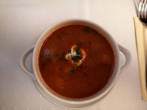 Beans Goulash at Napfényes Restaurant & Confectionery in Budapest