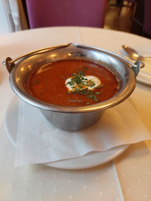 Gulash big portion at Napfényes Restaurant & Confectionery in Budapest