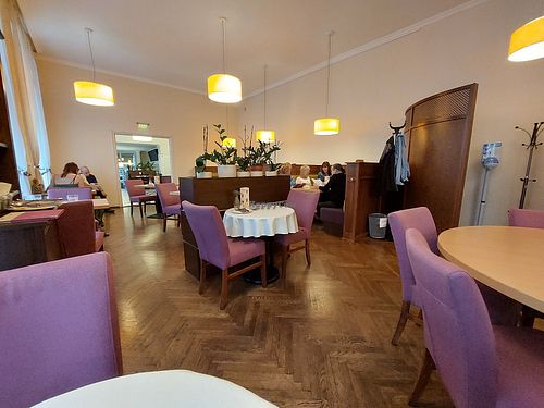 Inside at Napfényes Restaurant & Confectionery in Budapest