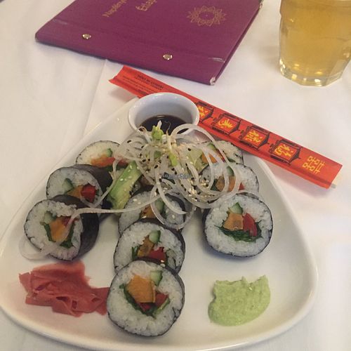 Sushi at Napfényes Restaurant & Confectionery in Budapest