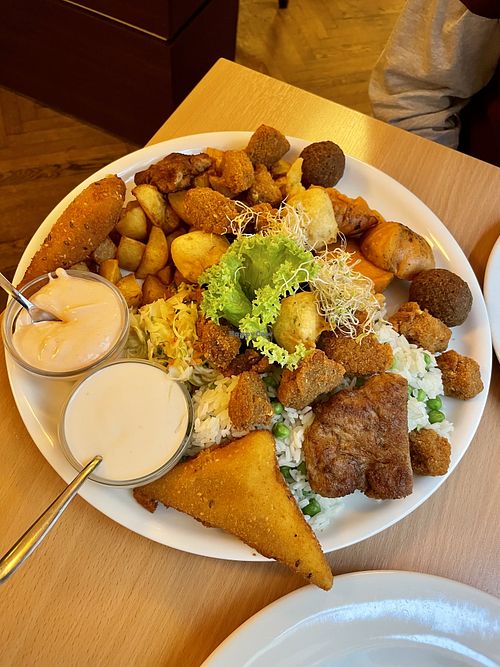   at Napfényes Restaurant & Confectionery in Budapest