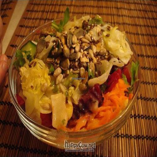 salad at Napfényes Restaurant & Confectionery in Budapest