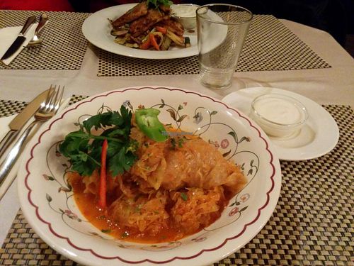 pickled cabbage at Napfényes Restaurant & Confectionery in Budapest