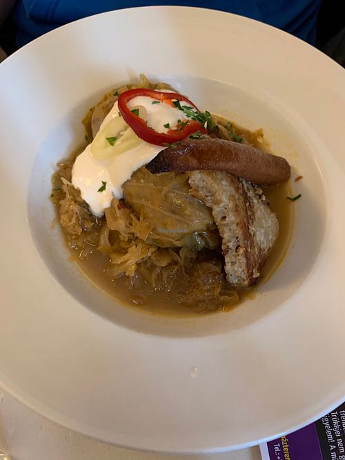 Cabbage roll at Napfényes Restaurant & Confectionery in Budapest