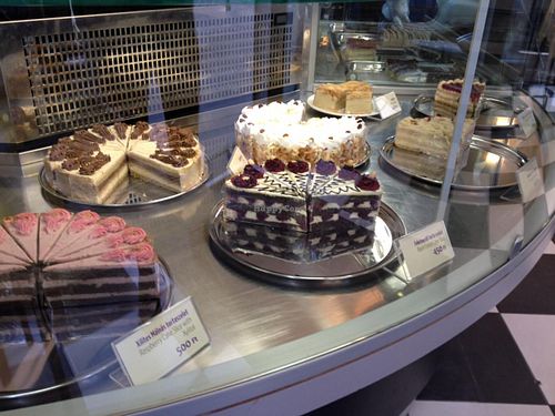 delicious cakes! at Napfényes Restaurant & Confectionery in Budapest