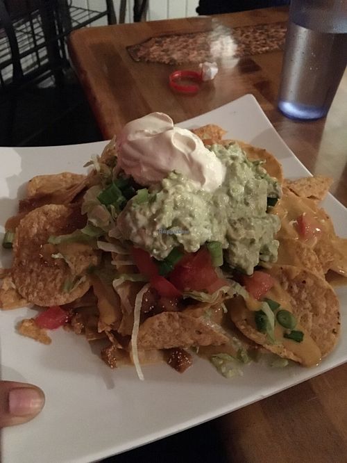 Nachos at Souley Vegan in Oakland