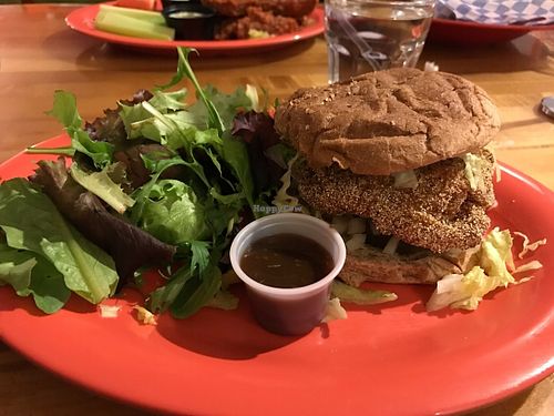 Crispy Southern Fried Tofu Burger at Souley Vegan in Oakland