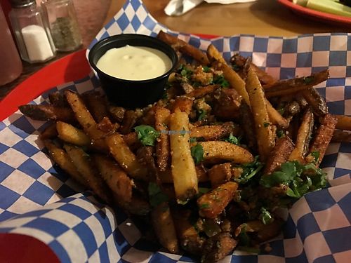 Garlic fries at Souley Vegan in Oakland