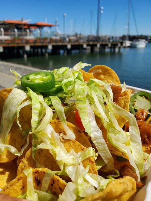 Nachos at Souley Vegan in Oakland