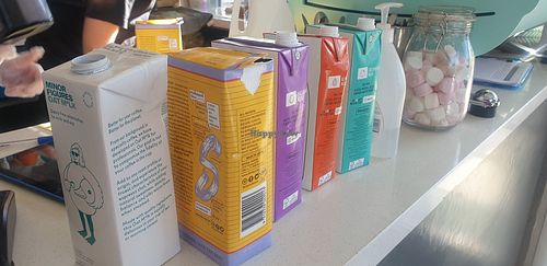 All the milks at Briki in Thornbury