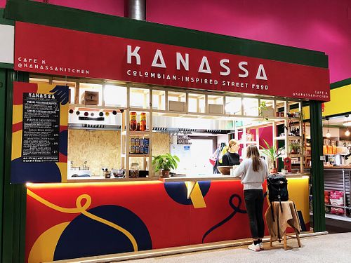 View of the stall. at Kanassaa in Leeds