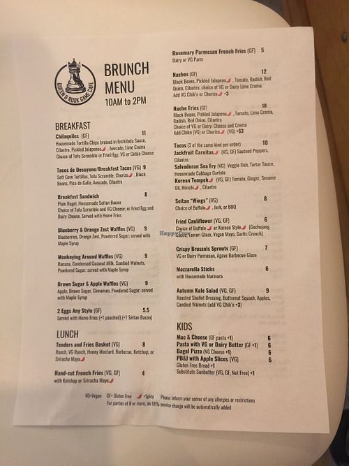 Brunch! at Queen & Rook Game Cafe in Philadelphia