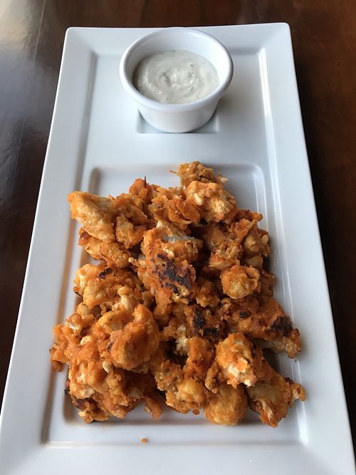 Buffalo cauliflower  at Love Earth in Staten Island