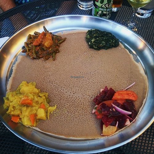 Food at Ras Dashen in Chicago