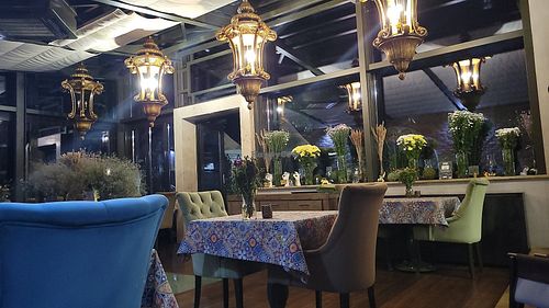 Inside at Gaya Restaurant in Odessa