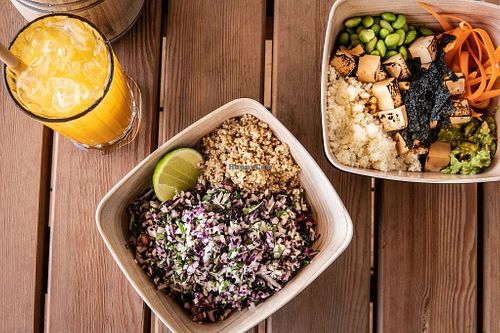healthy bowl at Ve Cafe in Ibiza