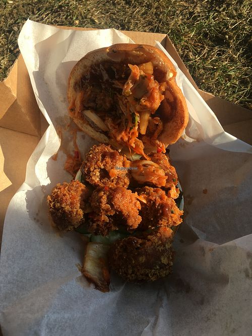 Cauliflower peices were so flavourful  at Friends of Food in Leeds