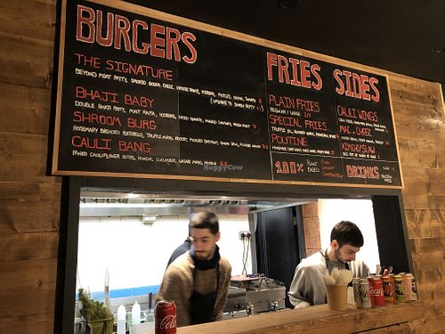 Great menu of carefully prepared vegan comfort food  at Friends of Food in Leeds