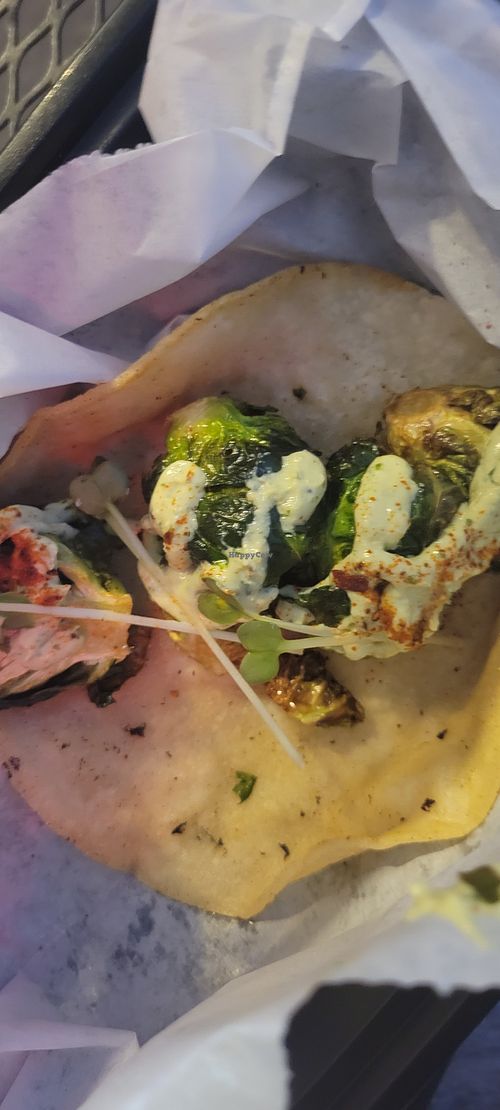 Brussel sprouts taco at Bandera 66 in Flagstaff