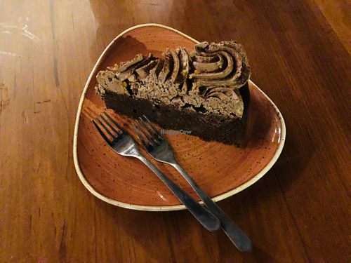 Brownie at Blu Bar in Barcelona