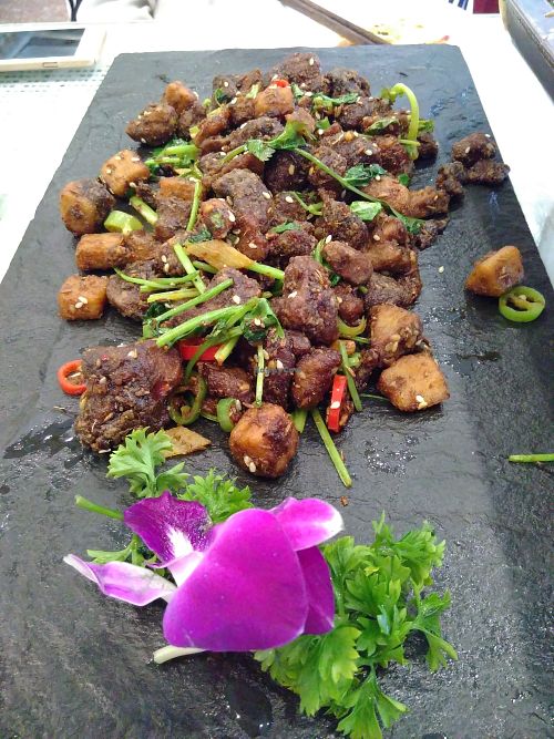 Mushroom dish at Jing Lian Zhai - Xizhimen in Beijing