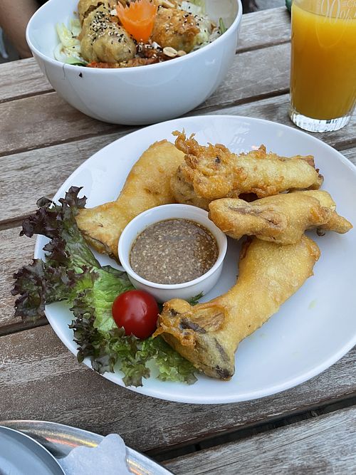 Pilz Tempura  at Chay Vegan Kitchen in Nuremberg