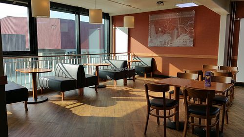 Interior upstairs at Subway in Oberwil