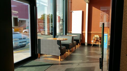 Interior downstairs at Subway in Oberwil