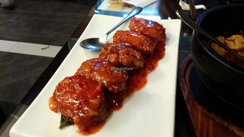 Braised eggplant in sweet and sour sauce - one of the best things there!  at SUHU - Huayuan Building in Beijing