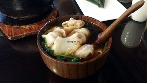 Cute wanton (small dumpling) in soup. Delicious! at SUHU - Huayuan Building in Beijing