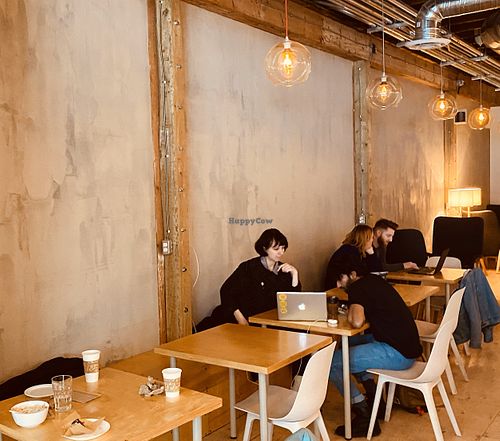  Cozy Café seating.  at Pêche Cafe in Edmonton